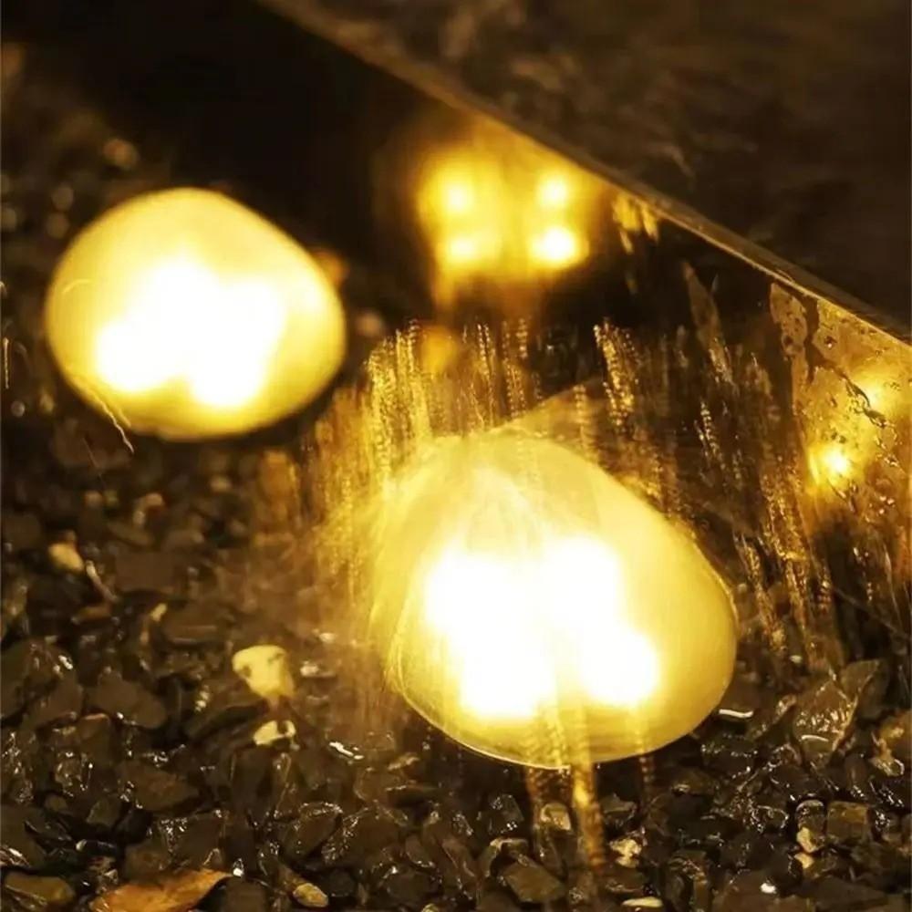 Solar Powered Frosted Glass Ground Lamp LED Outdoor Waterproof Lantern  Yard