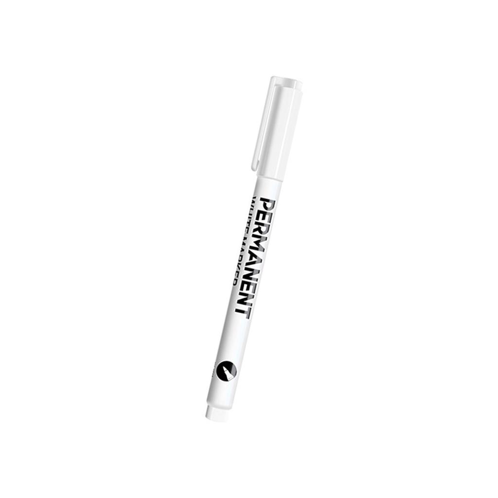 1/12Pcs White Permanent Marker Pen White Paint Pen For Painting On Wood Ceramic Glass Metal Canvas Leather Rock Stone