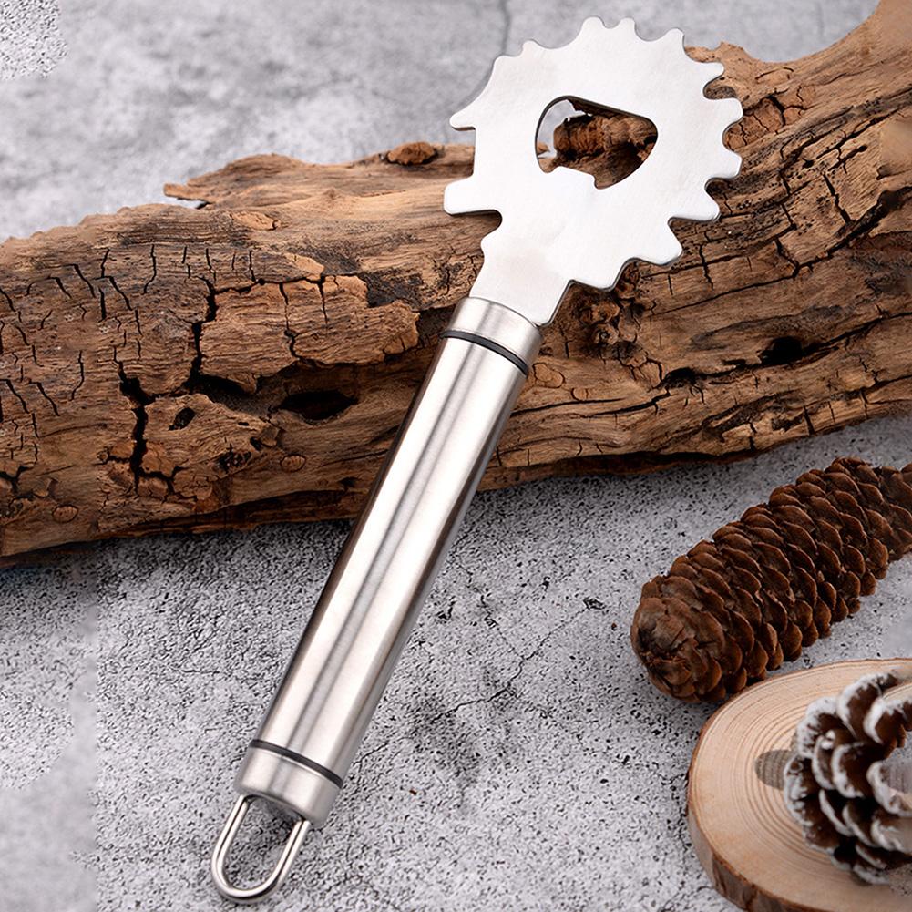 Stainless Steel Grill Cleaning Scraper Handheld BBQ Net Cleaner With Bottle Opener Kitchen Accessories For Barbecue Outdoor