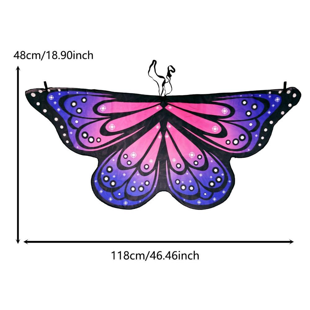Cosplay Costume Cape Butterfly Fancy Dress Fairy Shawl  Party Accessories