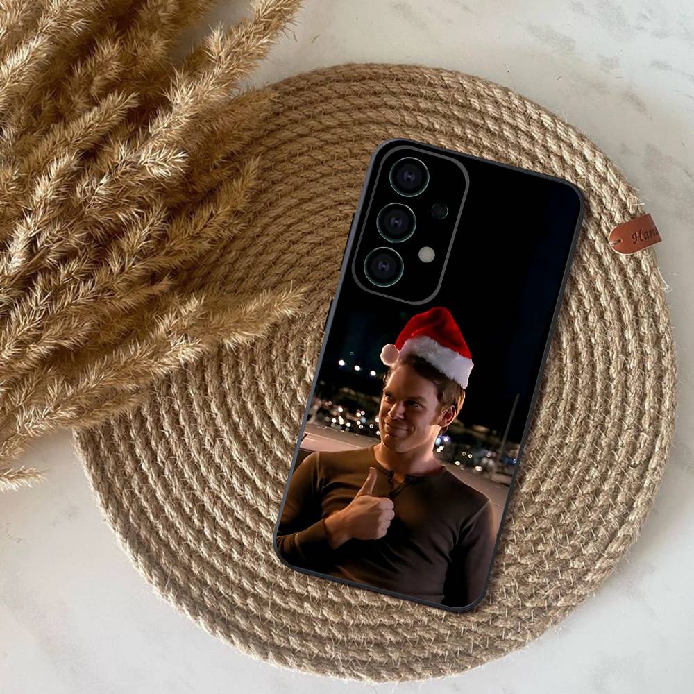 Phone Case For Samsung S25,S24,S21,S22,S23,S30,Ultra,S20,Plus,Fe,Lite,Note,10,9,5G D-Dexter Morgan Black Cover