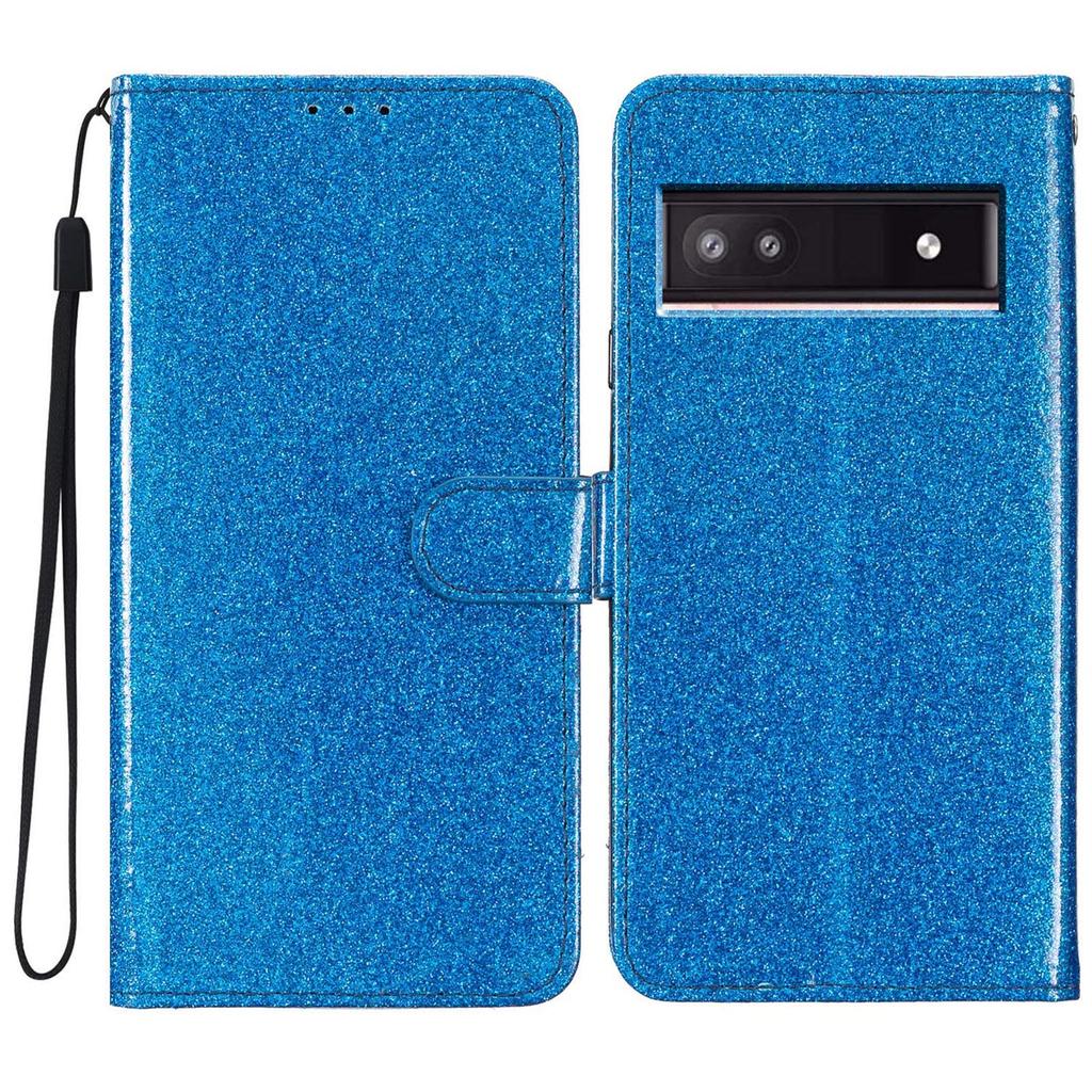 For Google Pixel 9a Wallet Case Glitter Anti-Scratch Leather Phone Cover Stand