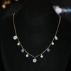 Handmade Floral Pearl Necklace Set Women Pink Blue Flower Design Lightweight Elegant Jewelry Casual Party Wear