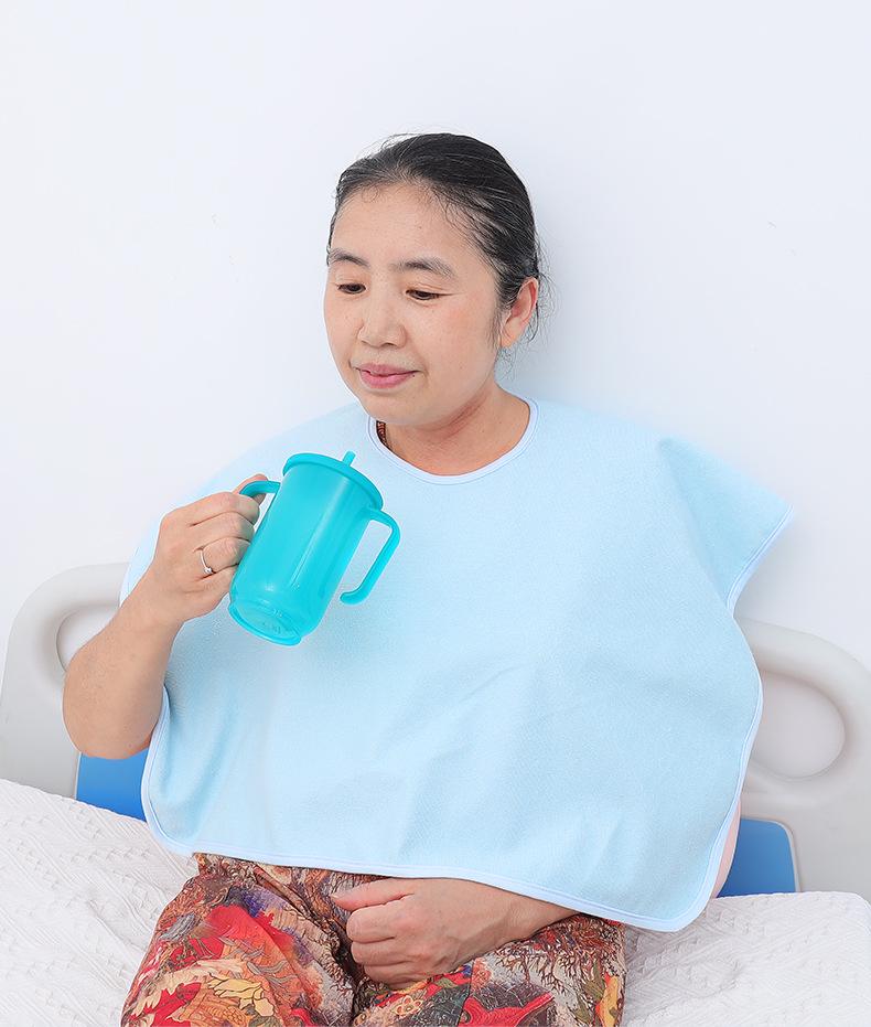 Waterproof Adult Drool Bib for Elderly - Leak-Proof Dining Apron