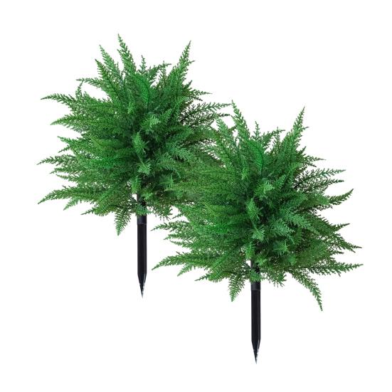 Artificial Pine Topiary Realistic Faux Pine Bushes Artificial Greenery with Spike Christmas Topiary