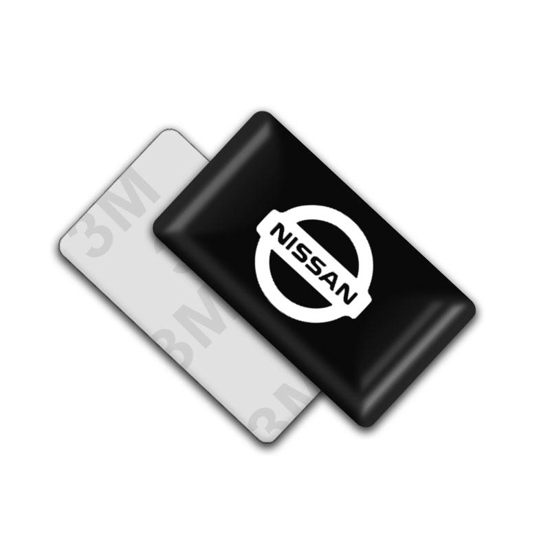 2/5/10Pcs Carbon Fiber Steering Wheel Car Logo Emblem 3D Stickers For NissanNismo  Qashqai X J10 Trail Tiida Juke Teana Pulsar Altima