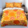Citrus-Inspired Three-Piece Set Design Exquisite Three-Piece Bedding Set Gift For Kids And Adults