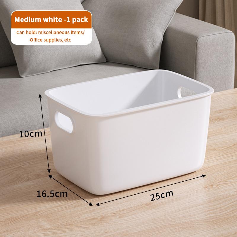 Desktop Storage Box Dormitory Sundries Plastic Cosmetic Storage Box Bathroom Kitchen Sorting Storage Basket Bins