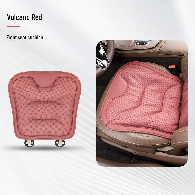 Kiváló minőségű nappa bőr autósülés párna, vastagított csúszásmentes kialakítás első és hátsó ötszemélyes autókhoz