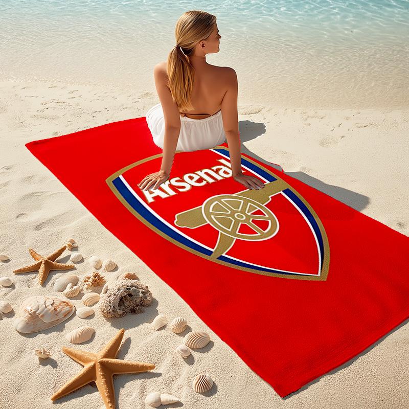 1pc A-Arsenal Beach Towel, Comfortable and Thick, and Swimming/Bath/Picnic/Camping Towel, Suitable for Seaside Beaches