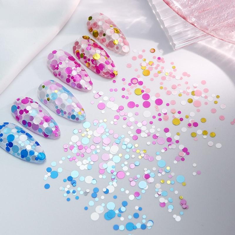 Runde Glitzer Konfetti Epoxidharz Formen Füllstoffe Nagel Pailletten Glitzer Flocken Nagel Dekorationen Runde Harz Füllmaterialien