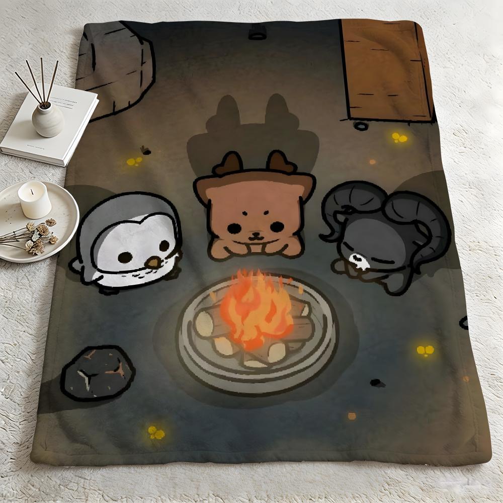 literature  Nights In The ForestT Throw Warm Soft Flannel Blanket Multiuse for Sofa Bed Camping Travel Nap