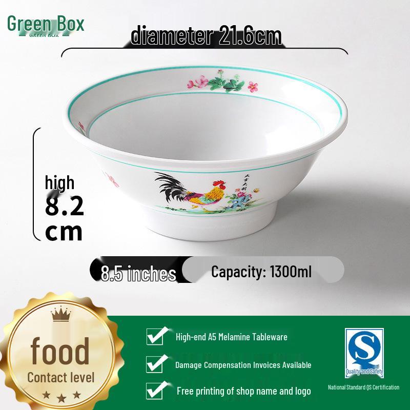 Retro Rooster Tableware Set: Bowl, Cup, Plate & Creative Dish Plates for BBQ & Cold Dishes