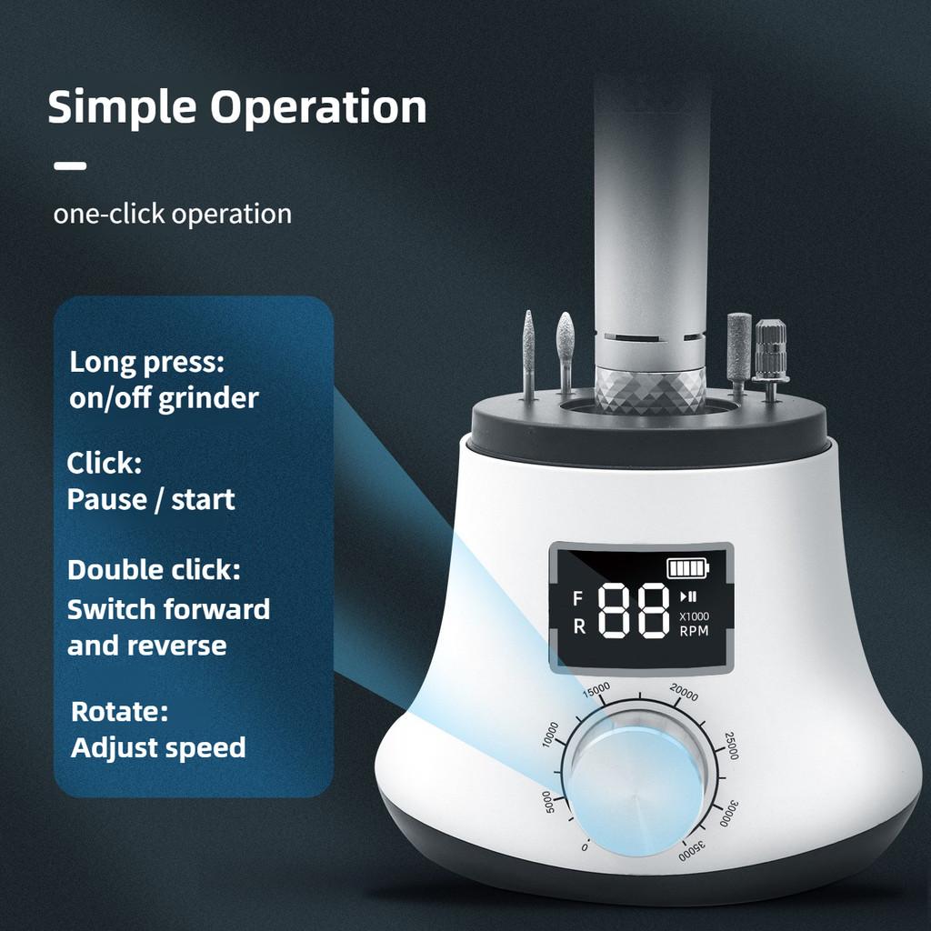 Portable Rechargeable Nail Polishing Pen Professional Nail Salon Nail Grinding Machine High Power Nail Polish Machine