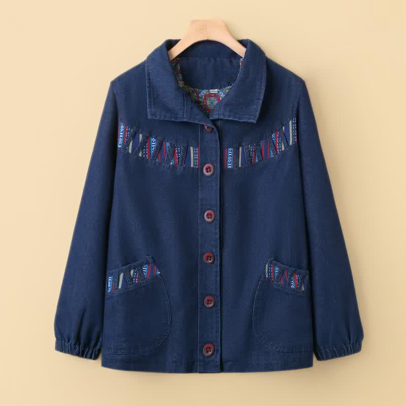 Yuzhaolin Women's Cotton Denim Cardigan Jacket