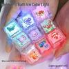 Colorful Luminous Shower Lights: Ocean Pattern Ice Cubes Activate with Water
