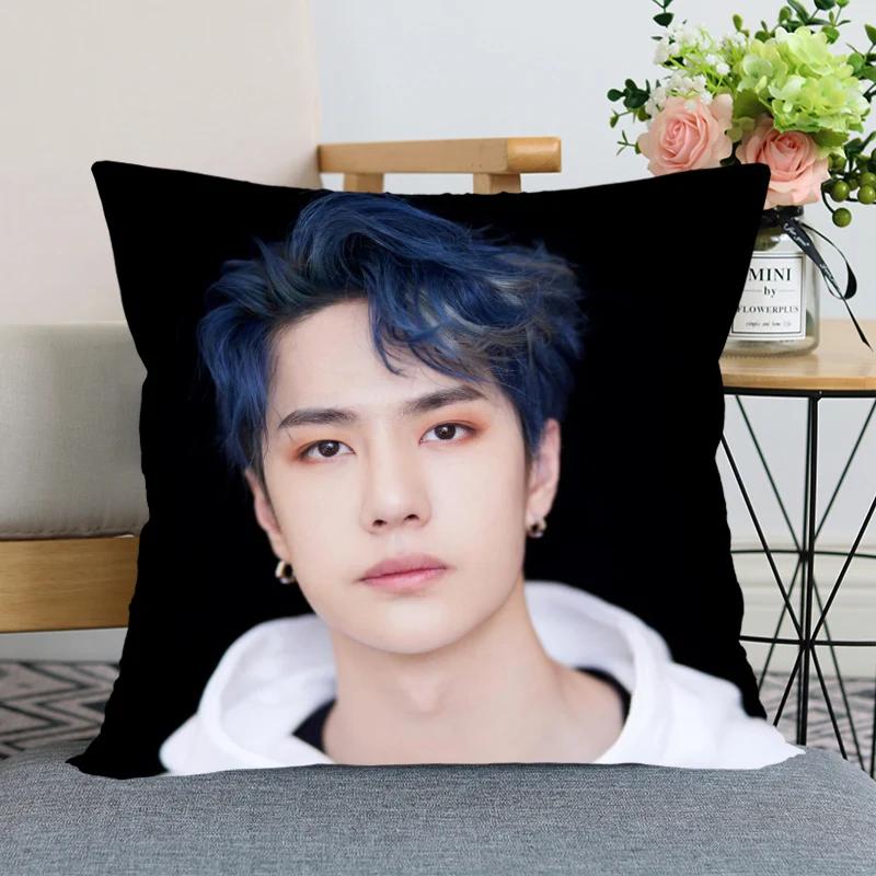 Wang Yibo Pillow Case Chen Qingling For Home Decorative Pillows Cover Square Zippered Satin Fabric Pillowcases 45X45Cm