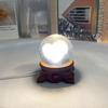 Holz USB LED Kristallkugel Basis Heimdekoration Kristallkugelhalter Kristallkugel Basis