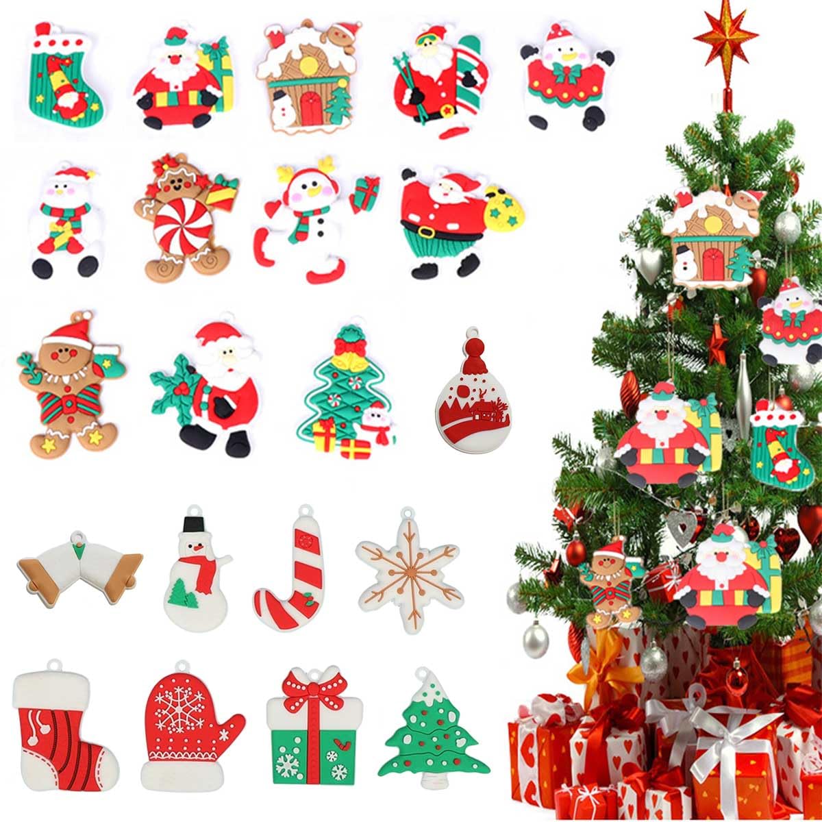 

iikuru Christmas Christmas Tree Santa Claus Tree Interior Set Decorations, Ornaments, Accessories, Decorations, Decorations, 21-Piece (ya182)