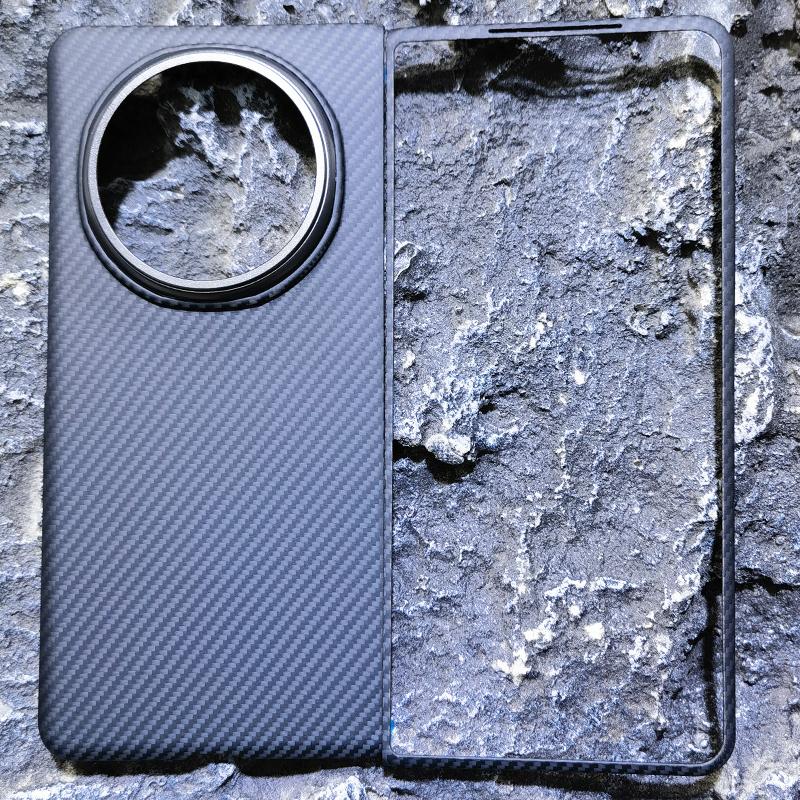 Carbon Fabric Fiber Aramid Phone Case Compatible Magsafe Magnetic Wireless Charging Shockproof Protect Cover For Honor Magic V5