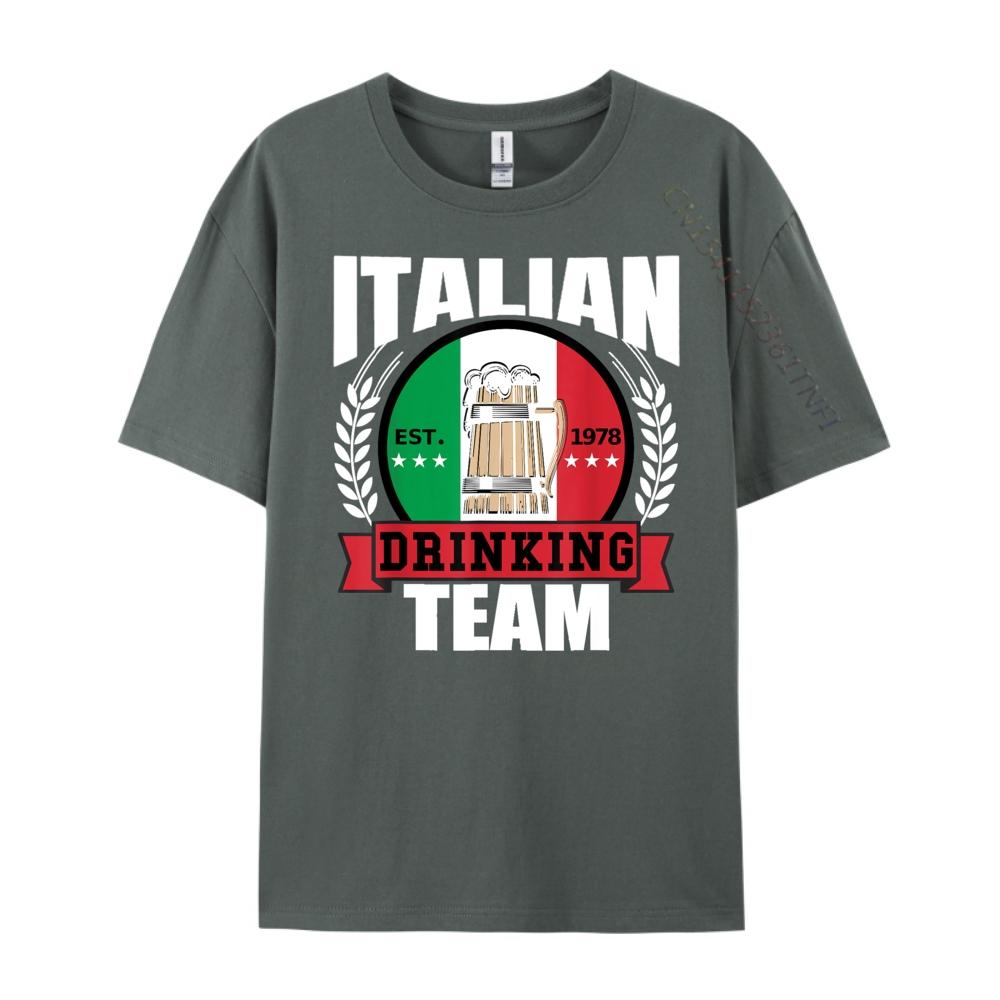 Italian Drinking Team Funny Italy Flag Beer Party Gift Idea Mens Designer Clothes Sale