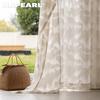 1PC NAPEARL Nordic Mountain Voile Drape Mountain Cut Flower Sheer Curtain for Bedroom Living Room Home Decor