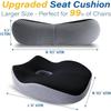 Ergonomic Memory Foam Car Seat Cushion, Anti-Pressure Hip Support Pad for Long Driving