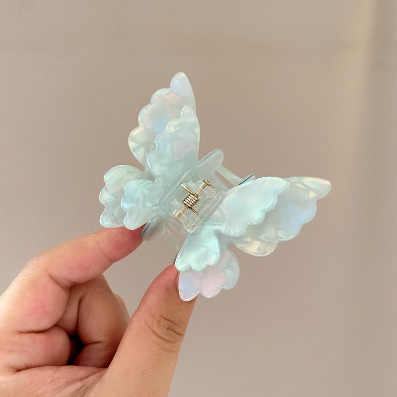 New Fairy Butterfly Hair Claw Acetate Crab Hair Clip Summer Sweet Princess Shark Clip for Women Girl Hairpin Hair Accessories