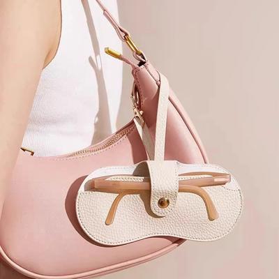 Soft Leather Glasses Bag Case Solid Sun Glasses Pouch Simple Eyewear Storage Bags Portable Sunglasses Box Eyeglasses Case