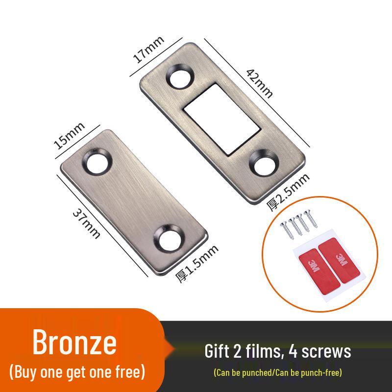 L-Shaped Magnetic Door Stopper: Invisible, Punch-Free, Thin Sheet for Sliding Doors, Drawers, and Cabinets.