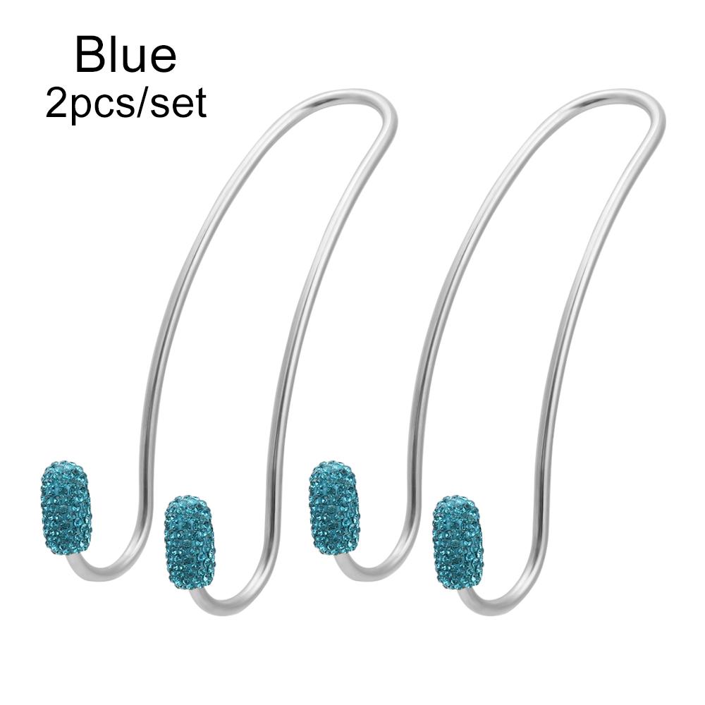 2Pack Backseat Storage Hooks Bling Diamond Seat Back Organizer Durable Strong Headrest Bag Rack Car Hangers Car Accessory