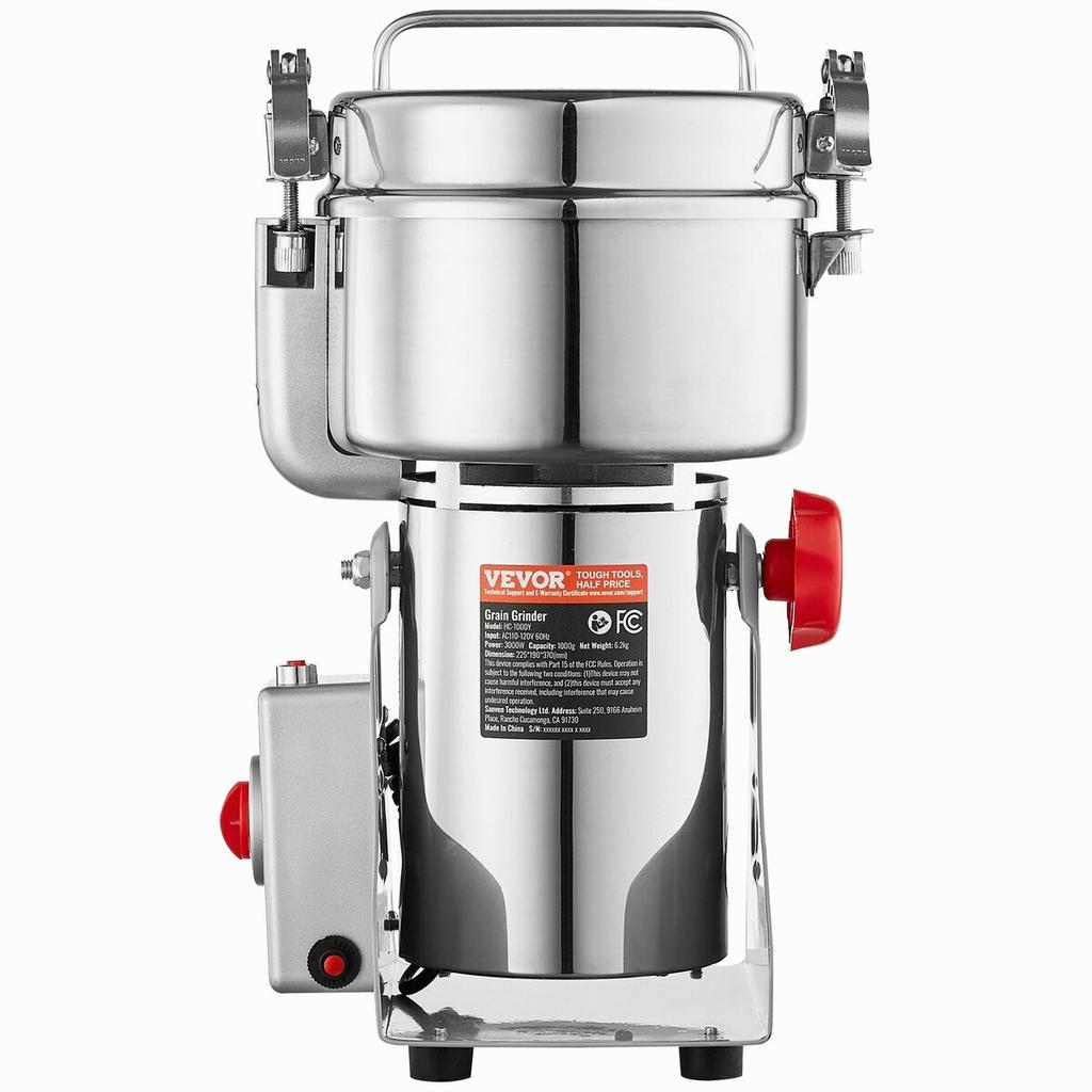 1000g Commercial Spice Grinder Electric Grain Mill Grinder High Speed