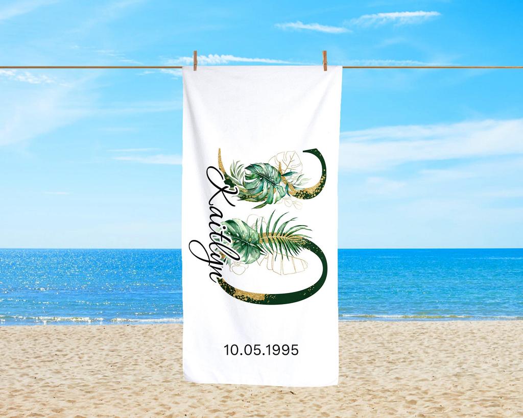 Beach Towel for Birthday Vacation Towel 30th 40th 50th 60th Birthday Gift Soft Oversized Pool Party Towel