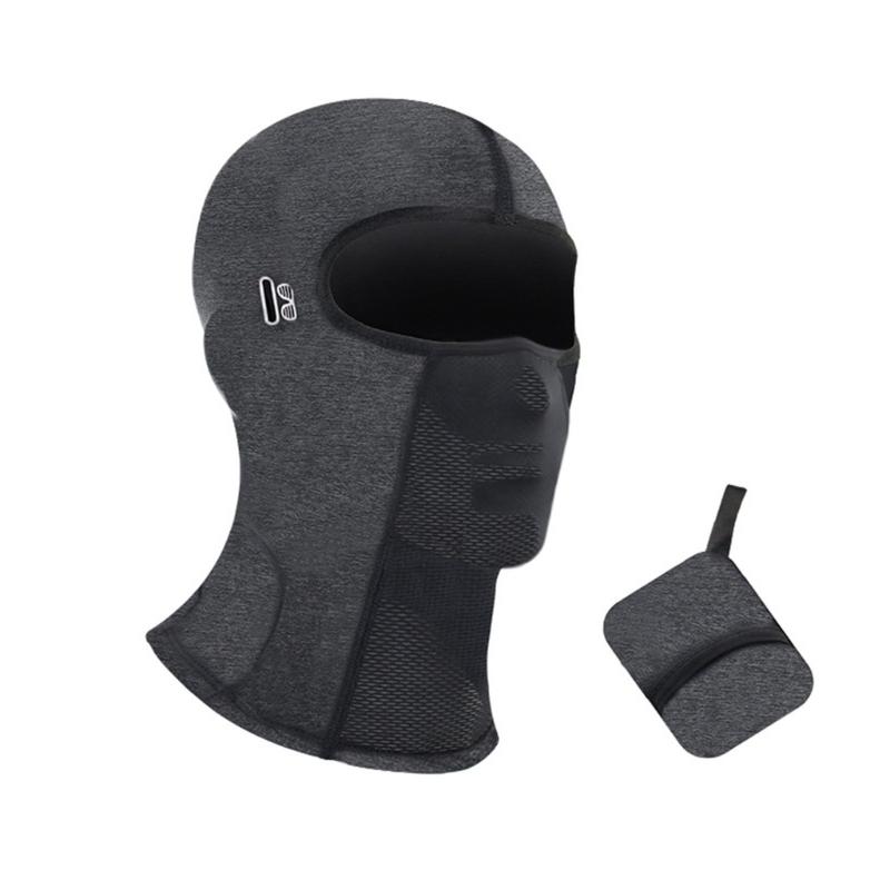 

Multiuse Cycling Ice Silk Head Cover Helmet Liner Sun Protective Face Mask Headgear for Motorcycle Biking Outdoor Sport серый
