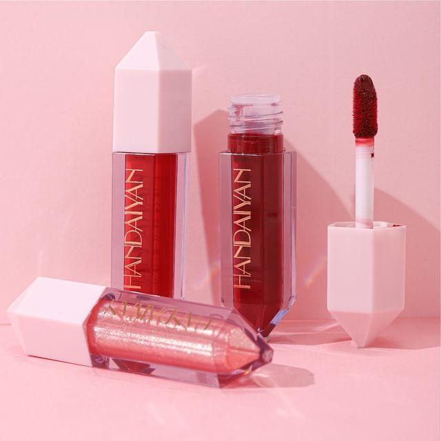 HANDAIYAN - 6-Color Pearlescent & Matte Diamond Liquid Lipstick Set - 2 Types Set A (1.6g x 6pcs)