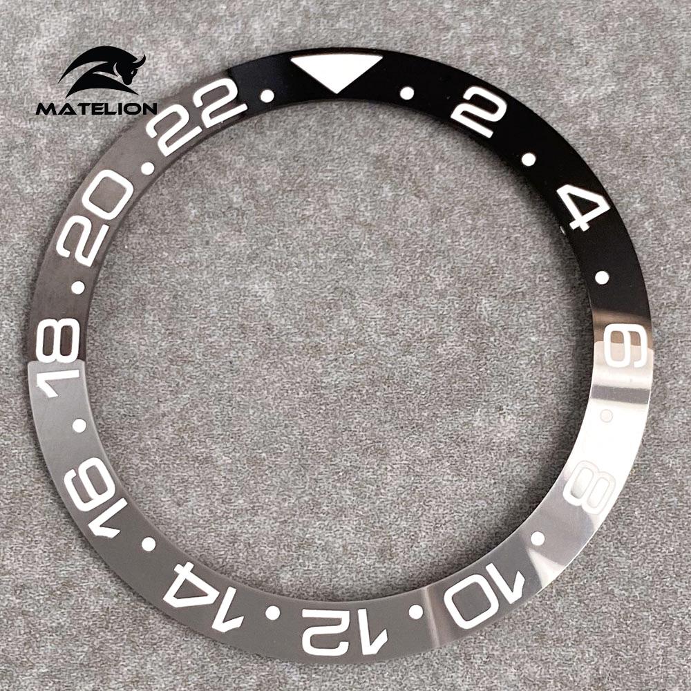 MATELION 38 мм керамический сплав часы безель вставка кольцо наклонная посадка 40 — фото 6