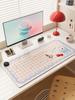 Heated Desk Pad Mouse Pad for Girls, Stylish Office Desktop Computer Desk, Small Size, Left Side Switch Heating Pad
