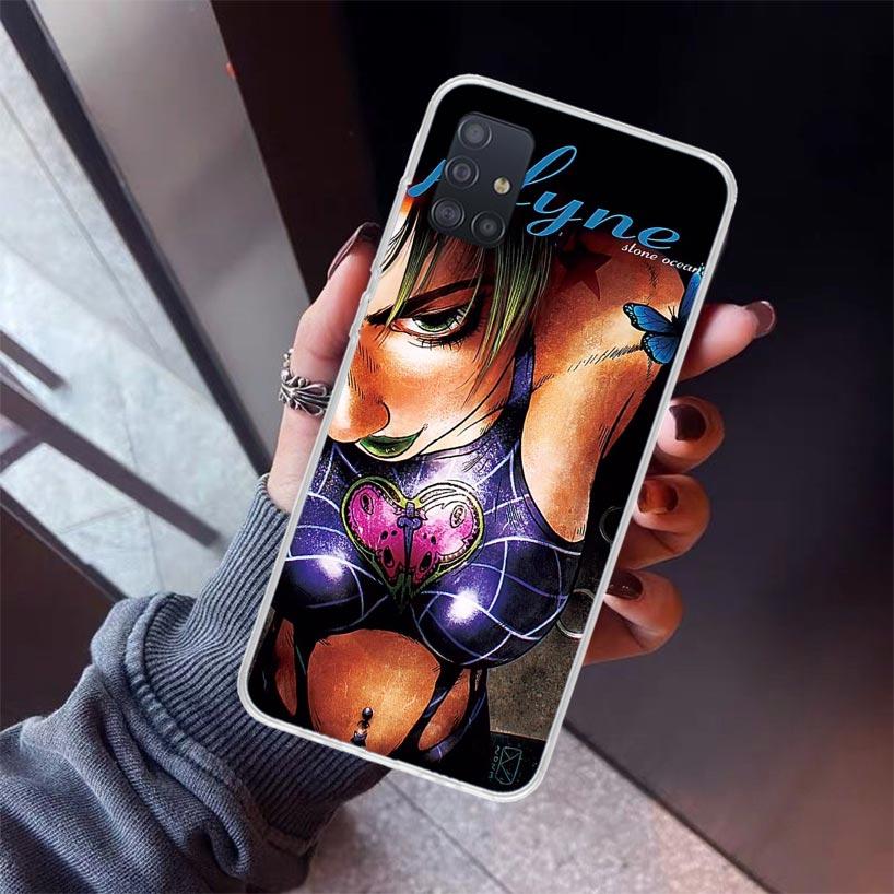 JoJo's Bizarre Adventure Jolyne Cujoh Phone Case For Samsung Galaxy A52 A51 A50S A32 A22 A12 A02S A72 A71 A31 A70 A30S Note 20 U