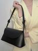 Lady Fashion Simple French one-shoulder Crossbody solid color fashion Underarm Pu Leather small square bag
