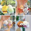 1Pair of Magneticed Couple Cat Bear Plush Keychain Cute Creative Plush Kawaii Magneted Backpack Pendant Toy Girl Holiday Gift