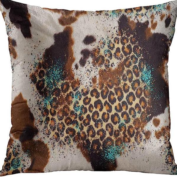 American Retro Linen Peach Leather Velvet Pillow Case Living Room Sofa Office Car Cushion