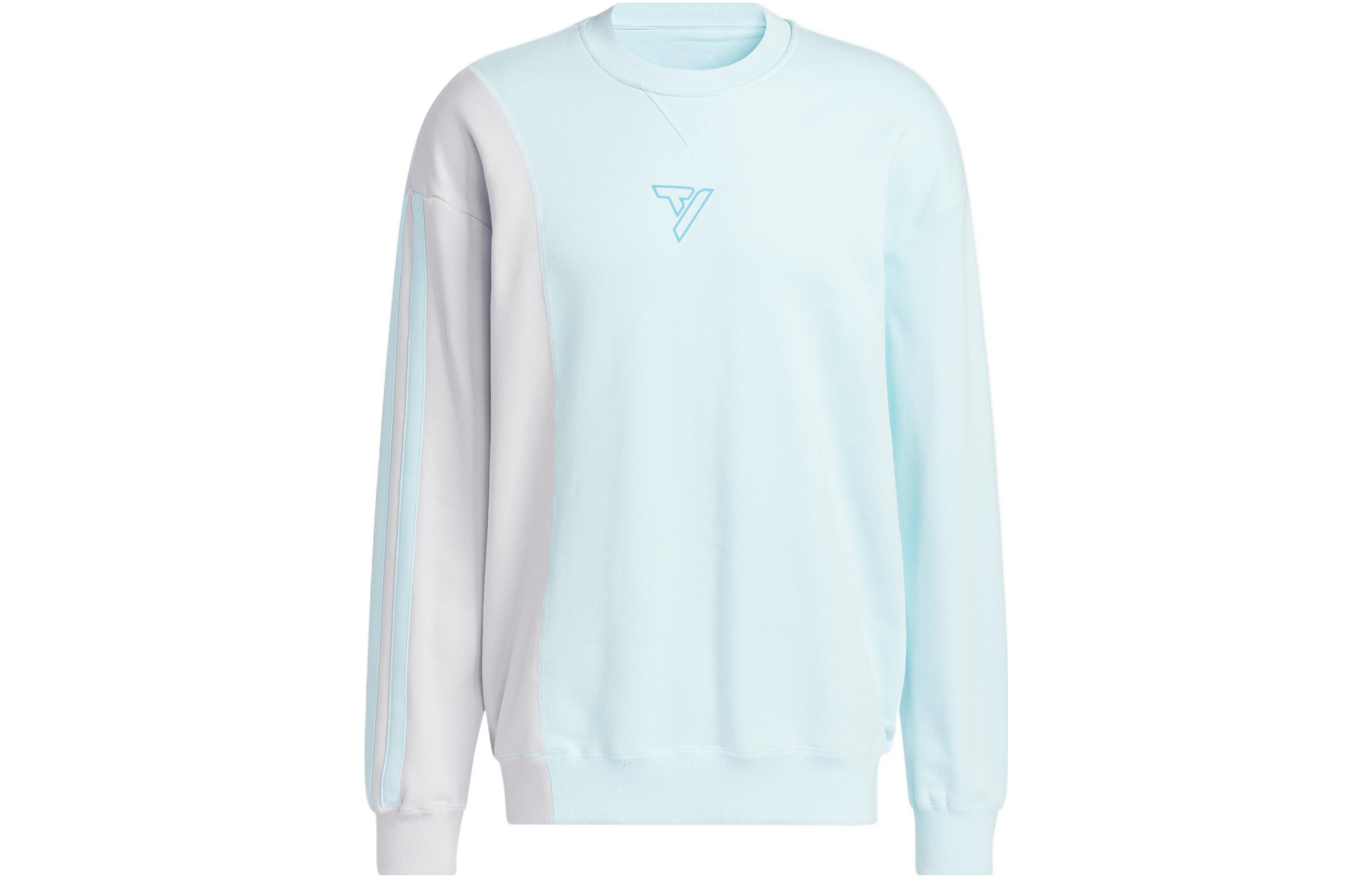 Adidas Sweatshirts Men s Blue Crew Neck Moderate Regular HN7175 XXL
