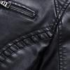 New Winter Men's Velvet Warm Leather Jacket PU Leather Jacket