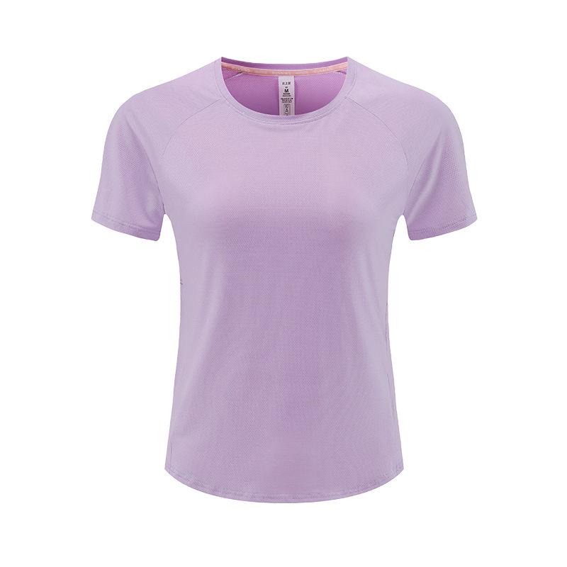 

Женская приталенная футболка с коротким рукавом для йоги и бега, быстросохнущая для улицы L