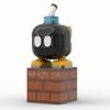 408-Piece Moc Building Block Model Of A Large Bomb Man, Including A Base, Cartoon Characters, Children'S Toys, And Birthday Gift