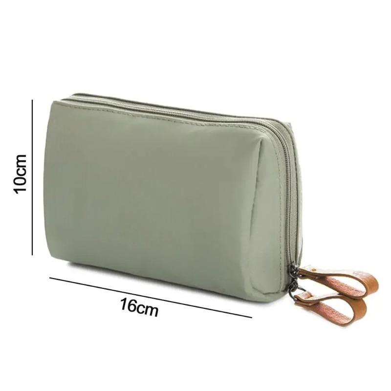 Ladies' Portable Mini Solid Color Makeup Bag Large Capacity Waterproof Storage Hand-held Bag