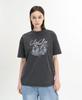 Keullekeulle Bloomingbird Oversized Short Sleeve T-Shirt (Black)