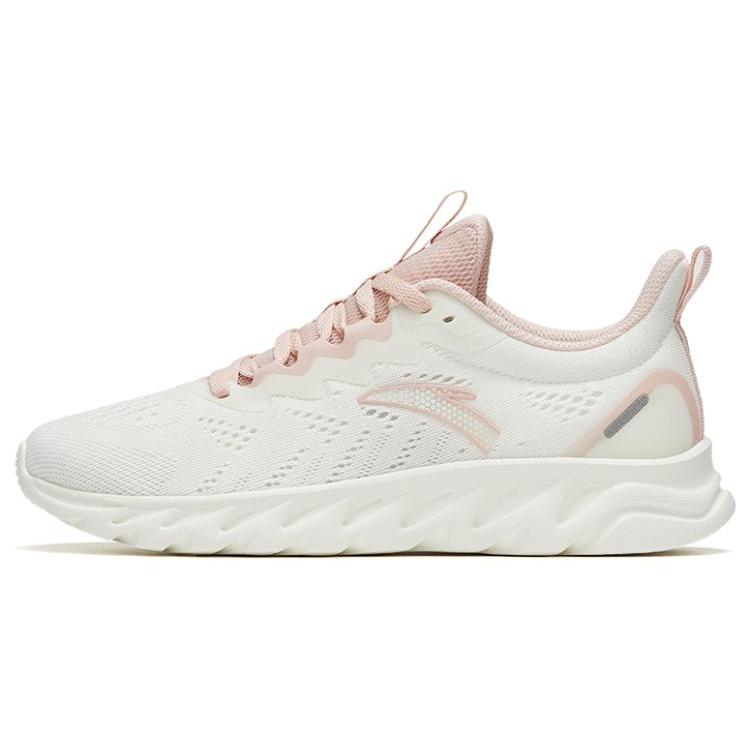 

new Anta Cushioning Anti Slip And Wear Resistant Low Top Running Shoes Women s White Pink 36