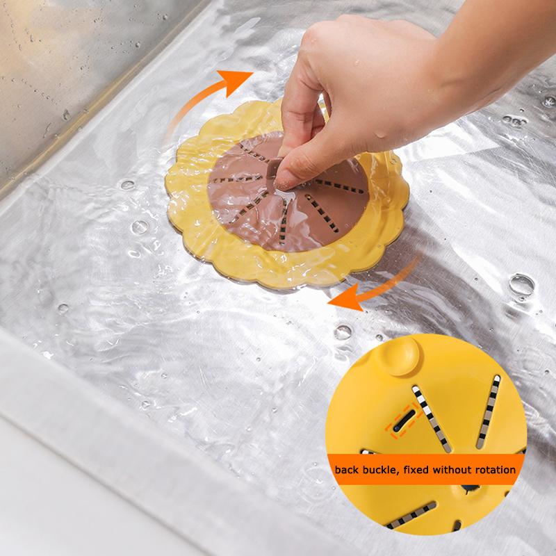 WTEMPO 1PC Creative Insect and Odor Proof Floor Drain Bathroom Drainage Outlet Hair Anti Clogging Filter Kitchen Sink Filter Cover