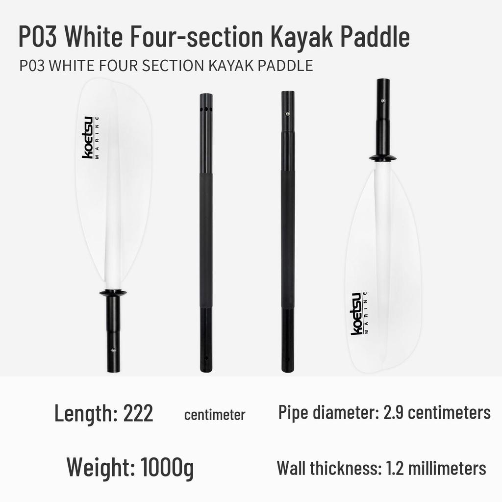 KOETSU Surf Paddleboard Dual-Use Aluminum Paddle: Single/Double Head Kayak & Paddleboard Paddle